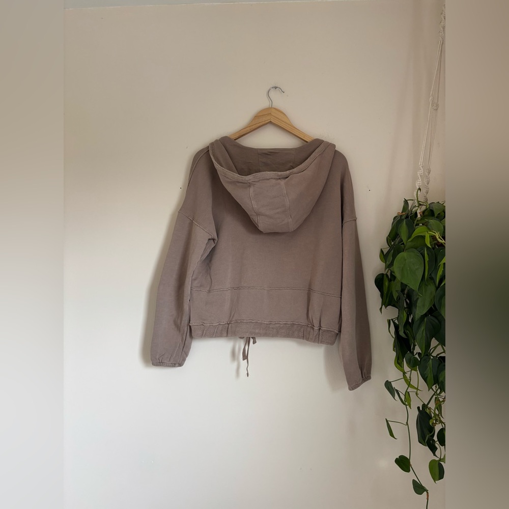 Anthropologie Saturday Sunday Sharon Hoodie in Taupe - Picture 8 of 9